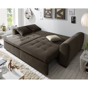 Schlafsofa Peguera Microfaser Taupe