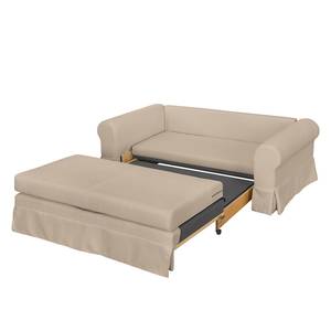 Divano letto in tessuto Larmond Color cappuccino - Larghezza: 205 cm