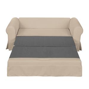 Canapé convertible Larmond Tissu - Cappuccino - Largeur : 165 cm