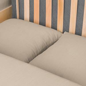 Divano letto in tessuto Larmond Color cappuccino - Larghezza: 205 cm