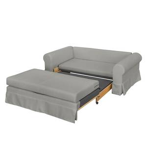 Canapé convertible Larmond Tissu - Platine - Largeur : 205 cm