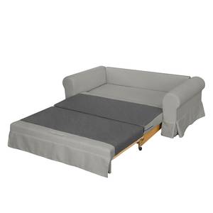 Canapé convertible Larmond Tissu - Platine - Largeur : 205 cm