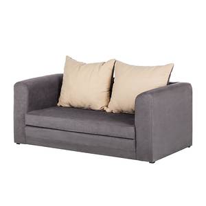 Canapé convertible Petty Microfibre - Gris