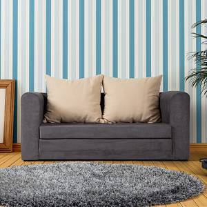 Schlafsofa Petty Microfaser Grau