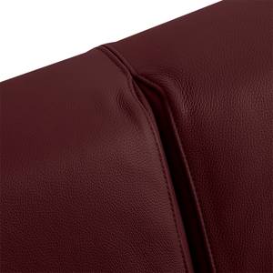 Schlafsofa Plaza Echtleder Bordeaux - Breite: 178 cm - Keine Funktion