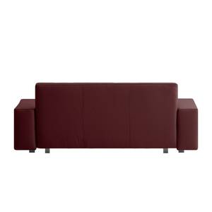 Schlafsofa Plaza Echtleder Echtleder - Bordeaux - Breite: 178 cm - Keine Funktion