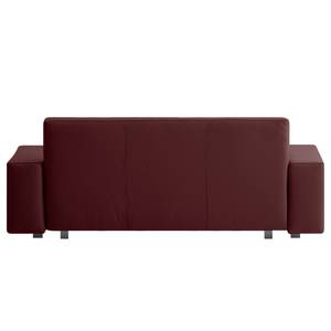 Schlafsofa Plaza Echtleder Bordeaux - Breite: 228 cm - Keine Funktion