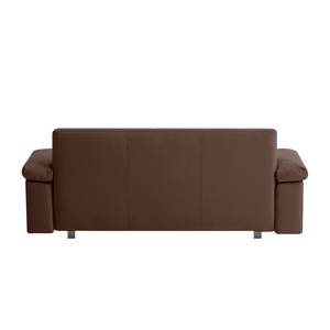 Schlafsofa Plaza Echtleder Espresso - Breite: 172 cm - Armlehne verstellbar