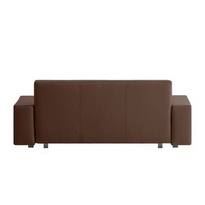 Schlafsofa Plaza Echtleder Echtleder - Espresso - Breite: 178 cm - Keine Funktion