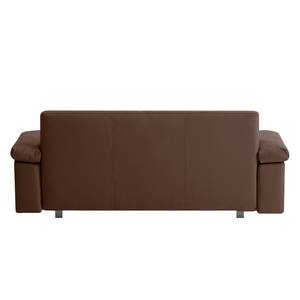 Schlafsofa Plaza Echtleder Echtleder - Espresso - Breite: 192 cm - Armlehne verstellbar