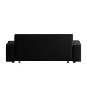 Schlafsofa Plaza Echtleder Schwarz - Breite: 178 cm - Keine Funktion