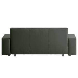 Canapé convertible Plaza Cuir véritable - Vert sapin - Largeur : 228 cm - Sans fonction