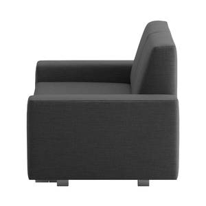 Schlafsofa Plaza Webstoff Webstoff - Anthrazit - Breite: 198 cm - Keine Funktion