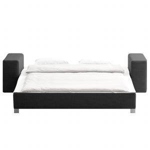 Schlafsofa Plaza Webstoff Anthrazit - Breite: 198 cm - Keine Funktion