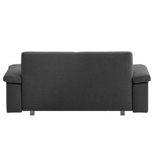 Schlafsofa Plaza Webstoff Anthrazit - Breite: 222 cm - Armlehne verstellbar