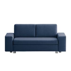 Canapé convertible Plaza Tissu - Bleu - Largeur : 178 cm - Sans fonction