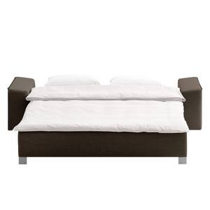 Schlafsofa Plaza Webstoff Webstoff - Braun - Breite: 172 cm - Armlehne verstellbar