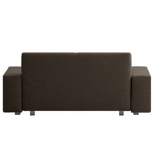 Canapé convertible Plaza Tissu - Marron - Largeur : 228 cm - Sans fonction