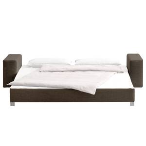 Schlafsofa Plaza Webstoff Braun - Breite: 228 cm - Keine Funktion