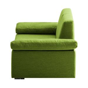 Canapé convertible Plaza Tissu - Vert - Largeur : 192 cm - Accoudoir réglable