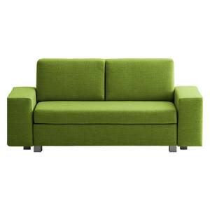 Canapé convertible Plaza Tissu - Vert - Largeur : 198 cm - Sans fonction