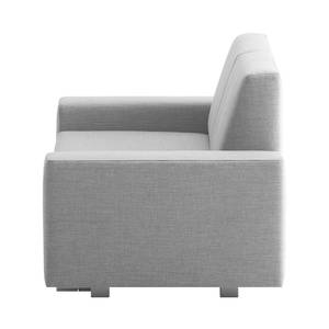 Canapé convertible Plaza Tissu - Gris clair - Largeur : 198 cm - Sans fonction