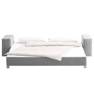 Canapé convertible Plaza Tissu - Gris clair - Largeur : 228 cm - Sans fonction