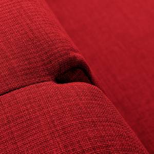 Divano letto Plaza Tessuto - Rosso - Larghezza: 178 cm - Nessuna funzione