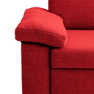 Schlafsofa Plaza Webstoff Rot - Breite: 192 cm - Armlehne verstellbar