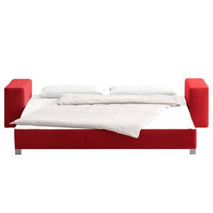 Schlafsofa Plaza Webstoff Webstoff - Rot - Breite: 228 cm - Keine Funktion