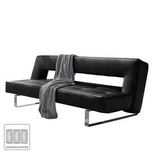 Schlafsofa Puzzle Luxe Kunstleder Schwarz