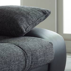 Schlafsofa Rainbowlight (mit LED-Beleuchtung) - Kunstleder/Strukturstoff - Schwarz