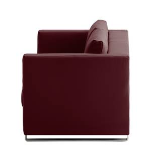 Schlafsofa Randa Echtleder Bordeaux - Breite: 202 cm