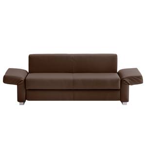 Schlafsofa Randa Echtleder Espresso - Breite: 202 cm