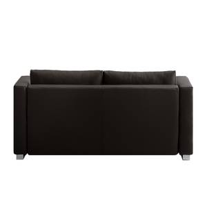 Schlafsofa Randa Echtleder Echtleder - Kaffeebraun - Breite: 202 cm