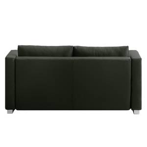 Schlafsofa Randa Echtleder Tannengrün - Breite: 202 cm