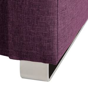 Schlafsofa Randa Webstoff Webstoff - Aubergine - Breite: 202 cm