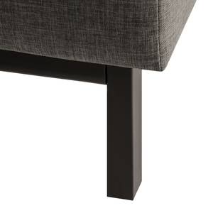 Canapé convertible Randa Tissu - Gris - Largeur : 202 cm