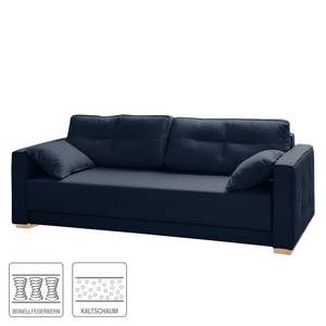 Schlafsofa Realico Webstoff Marineblau