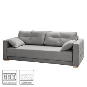 Canapé convertible Realico Tissu - Gris argenté