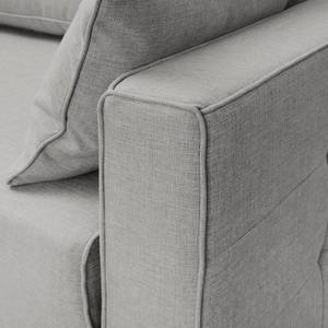 Canapé convertible Realico Tissu - Gris argenté