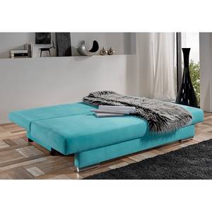 Canapé convertible Rijeka Tissu turquoise