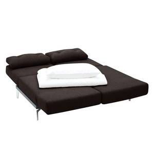 Schlafsofa Robertson Webstoff Stoff Parsa: Braun-Schwarz