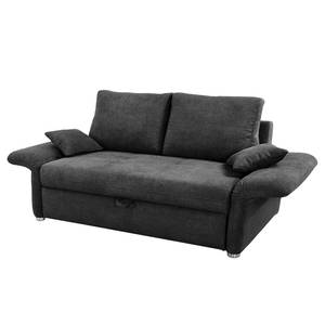 Schlafsofa Billimora Microfaser Dunkelgrau - Breite: 213 cm