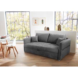 Schlafsofa Billimora Microfaser Grau - Breite: 228 cm