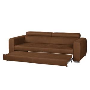 Canapé convertible Sneem Microfibre - Marron