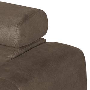 Canapé convertible Sneem Microfibre - Gris marron