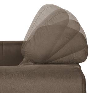 Canapé convertible Sneem Microfibre - Gris marron