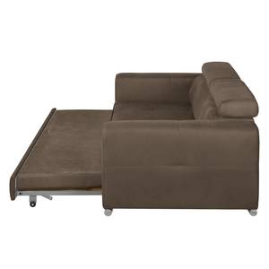 Canapé convertible Sneem Microfibre - Gris marron