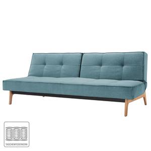 Schlafsofa Splitback Eik Webstoff Stoff Mixed Dance: Light Blue